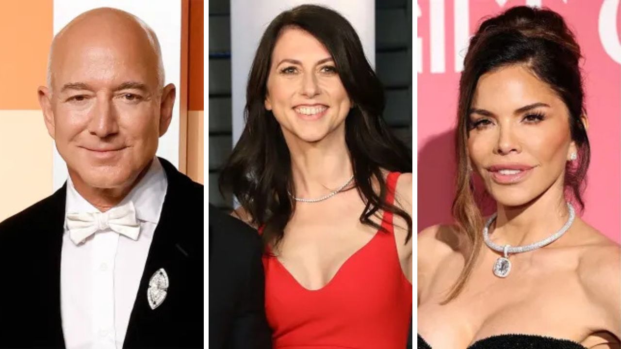 Jeff Bezos, Mackenzie Scott, Lauren Sanchez